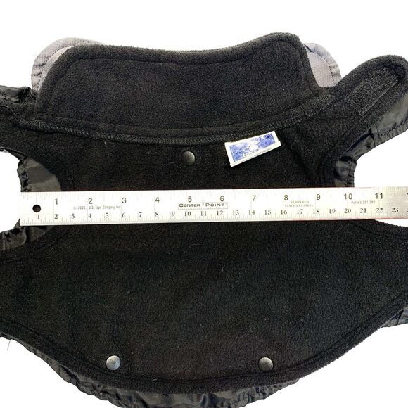 Top Paw Dog 2 in 1 Coat Sweater Vest Small Black Grey Fleece Reflective Winter - Picture 8 of 10